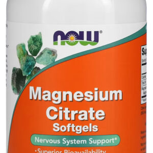 Citrato De Magnésio Now Foods 180 Softgels Importado