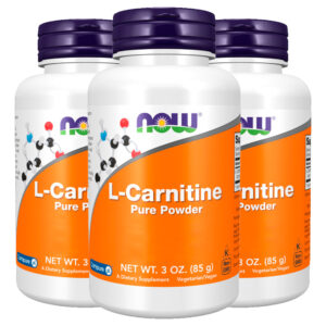 L-carnitina Pura Em Pó 85g Now Foods Importado 3un