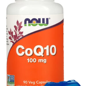 Co-enzima Coq/10 Now Foods 100mg 90 Caps + Porta Cápsulas