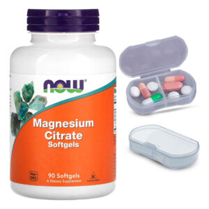 Citrato De Magnésio Now Foods 90 Softgels + Porta Cápsulas
