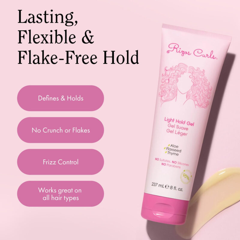 Gel Rizos Curls Light Hold 236 Ml Com Aloe Vera E Linhaça - Image 5
