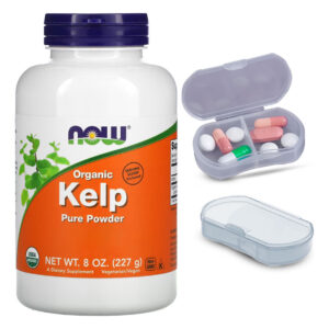 Kelp Em Pó Now Foods 227g + Porta Cápsulas