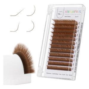 Extensão De Cílios Annafris Classic Brown 0,07 C Curl 8-15mm