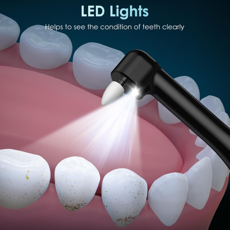 Polidor De Dentes Crazynov Recarregável Com 5 Cabeças De Esc - Image 4
