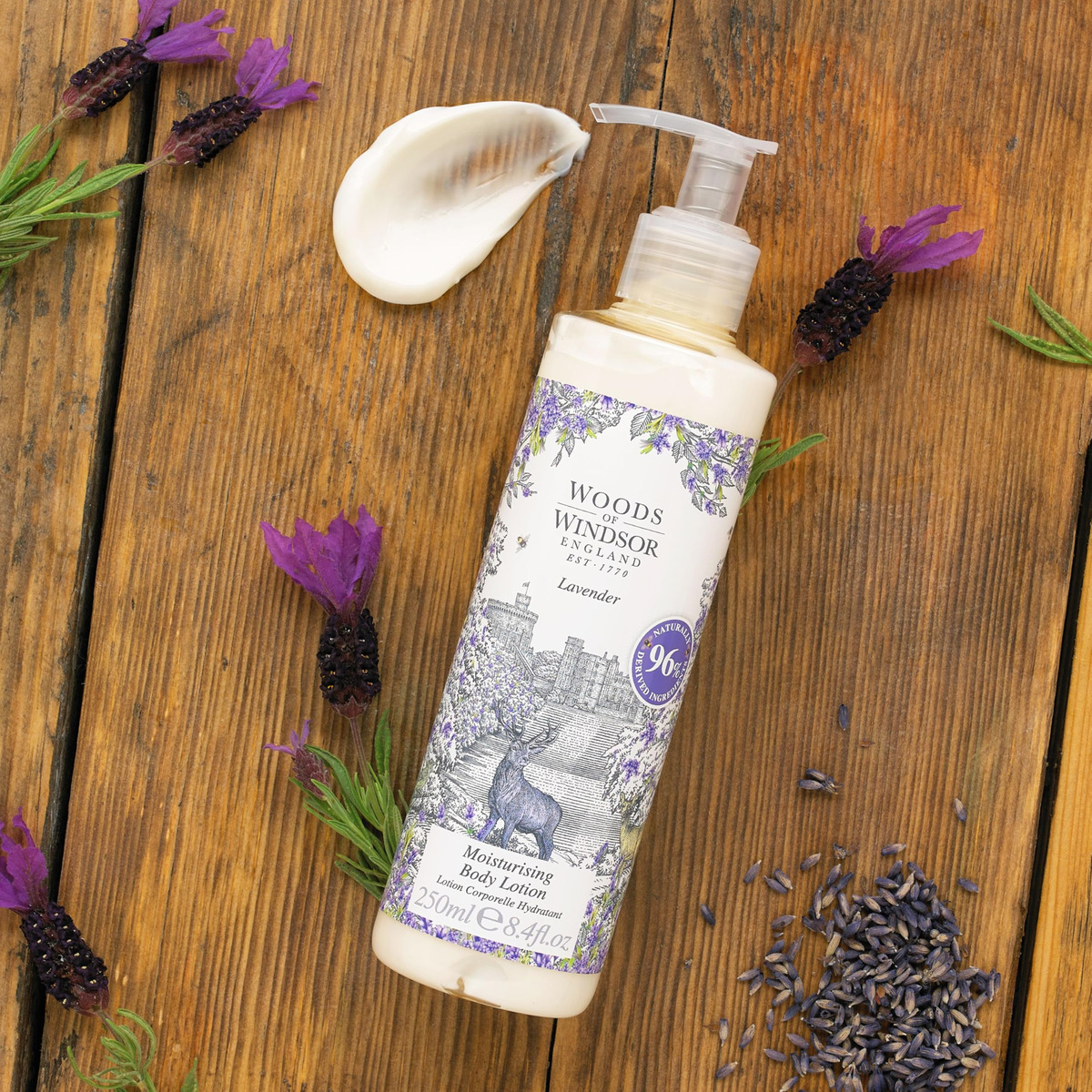 Loção Corporal Woods Of Windsor Floral Com Aroma De Lavanda - Imagem 2