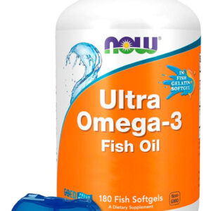Ultra Omega-3 Now Foods 180 Softgls + Porta Cápsulas