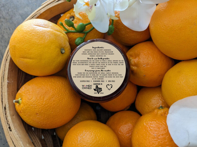 Pó De Dente Simply Sooney Remineralizing Orange Vegan - Image 3