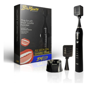 Escova De Dentes Elétrica Big Mouth 2.0 Sonic Black Com Cabe