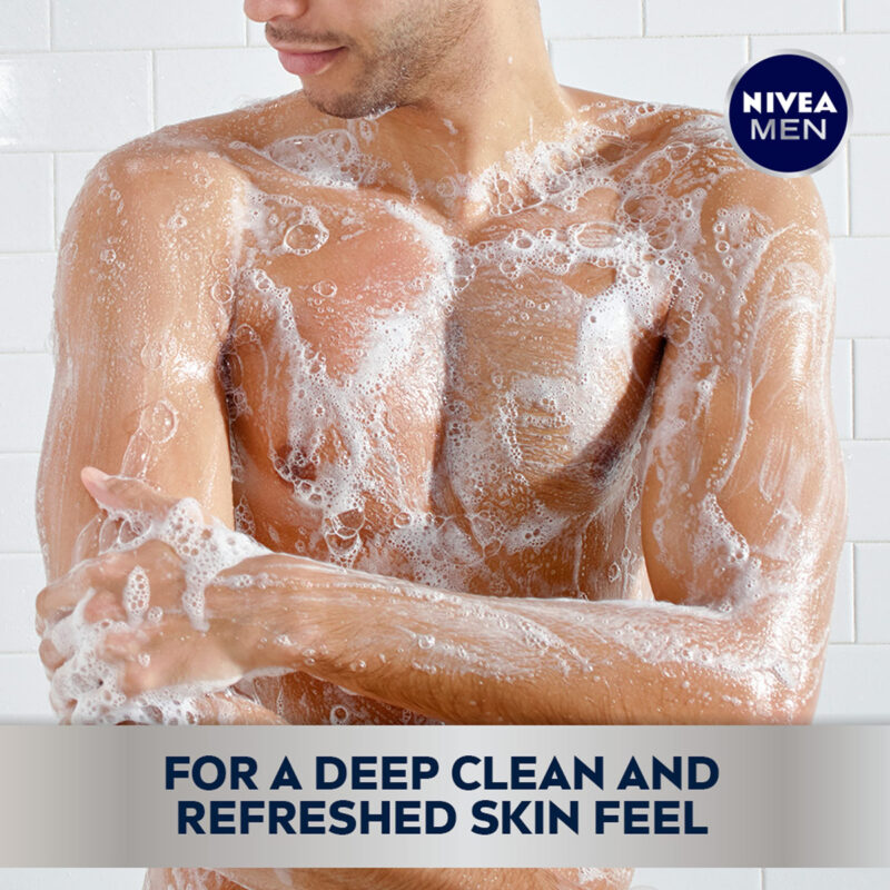 Sabonete Líquido Nivea Men Deep Active Clean Charcoal 500ml, - Image 4