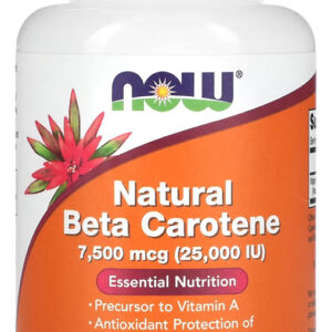 Beta Caroteno 7.500mcg Now Foods 180 Softgels Sabor N/a