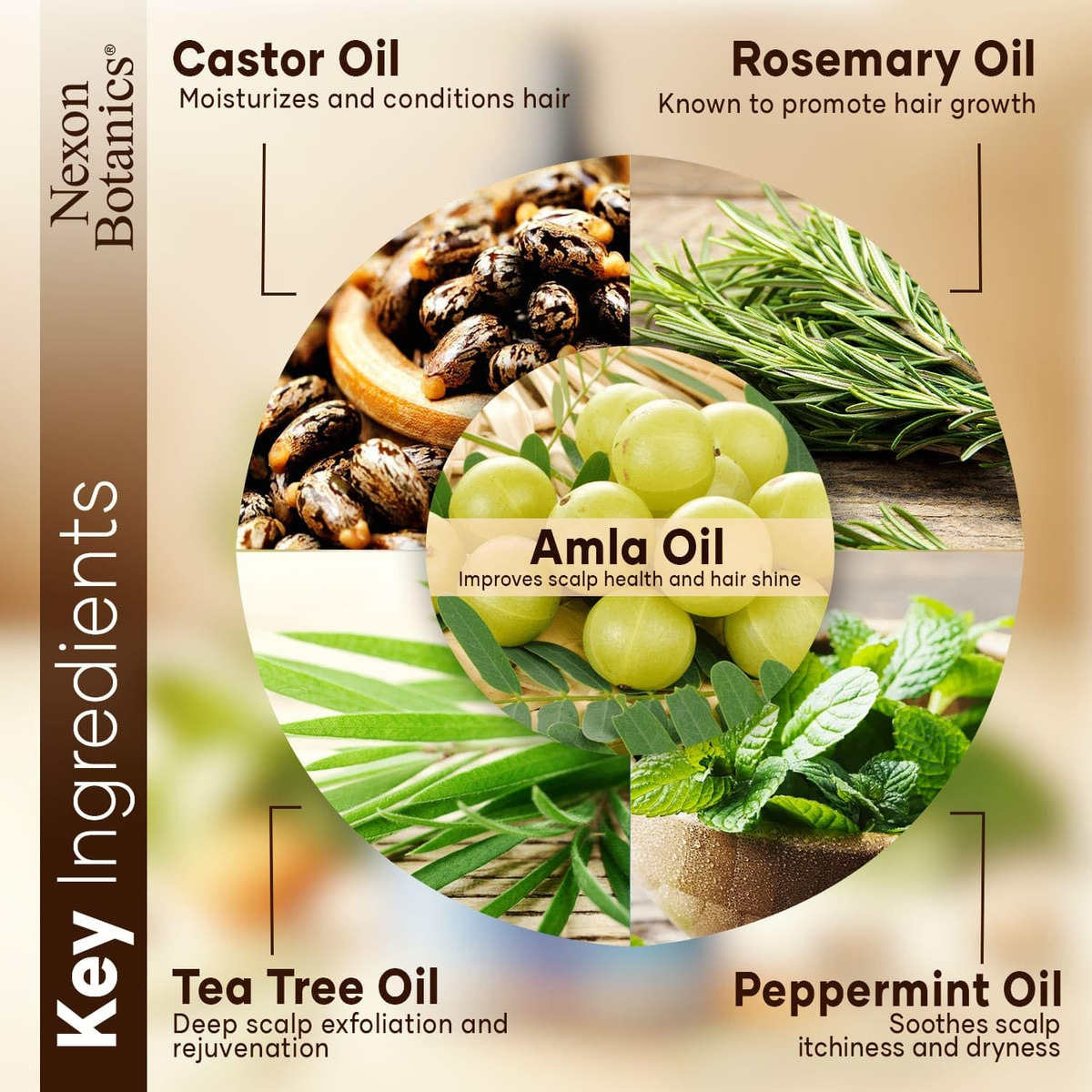 Óleo De Cabelo Nexon Botanics Nourishing 120ml Para Cabelos - Imagem 2
