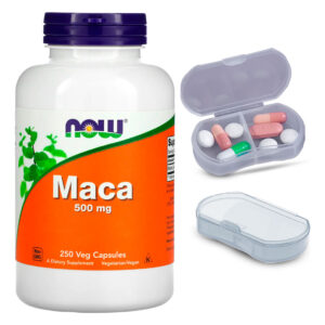 Maca Peruana 500mg Now Foods 250 Caps + Porta Cápsulas