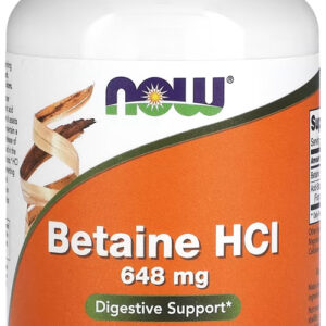 Betaína Hcl 648mg Now Foods Betaine Hcl 120 Veg Caps