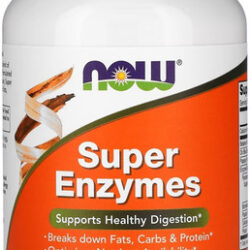 Super Enzimas Digestivas Now Foods 180 Tablets Sabor Sem Sabor
