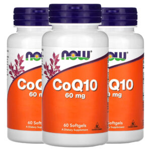 Coenzima Coq10 60mg E Omega-3 Now Foods 60soft Importado 3un