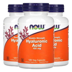 Ácido Hialurônico 100mg Now Foods 120 Cápsulas Importado 3un