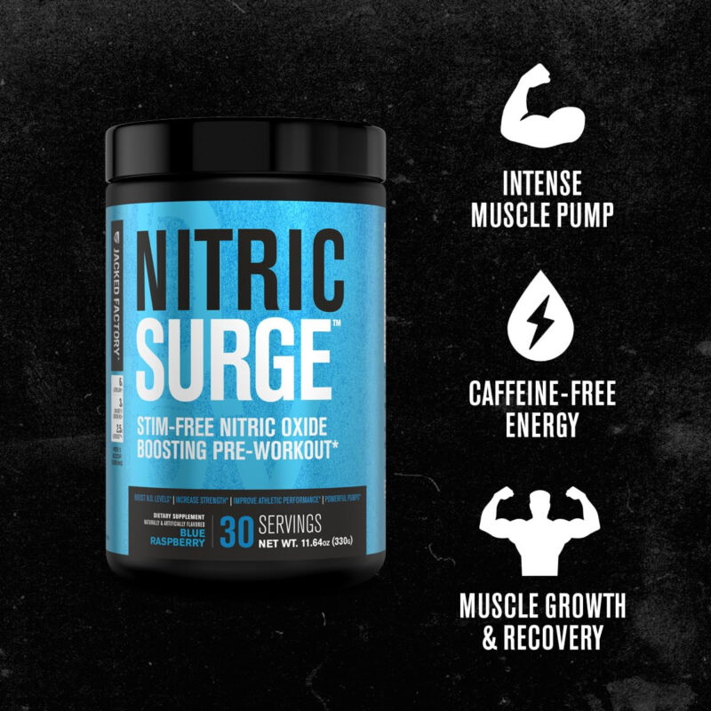 Pre Workout Powder Jacked Factory Nitric Surge 30 Porções - Image 3