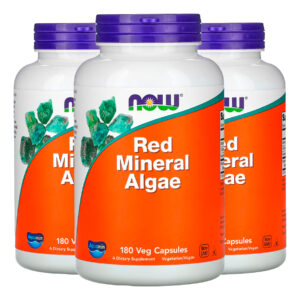 Minerais Algas Vermelhas 180 Cáps Importado 3un Now Foods