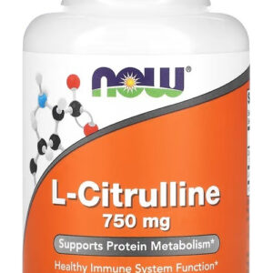 L-citrulina Citrulline 750mg 90 Cápsulas - Now Foods Sabor Sem Sabor