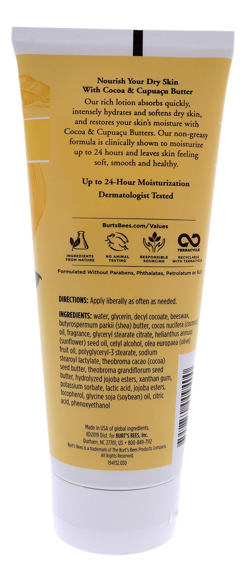 Loção Corporal Burts Bees, Manteiga De Cacau E Cupuaçu Uniss - Imagem 2