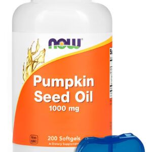 Óleo Semente Abóbora Now Foods 200soft + Porta Cápsulas
