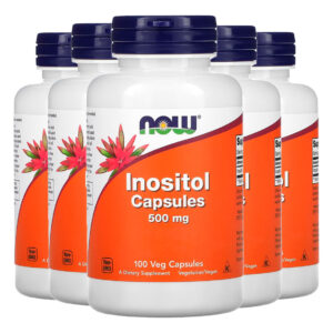 Inositol 500mg Now Foods 100 Veg Cápsulas Importado 5un