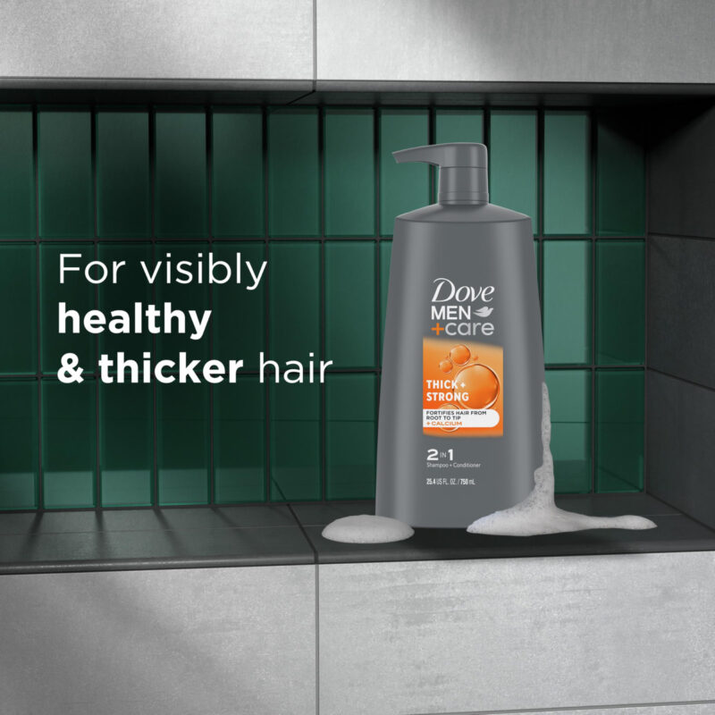 Shampoo E Condicionador Dove Men+ Care Thick + Strong 25 - Imagem 5