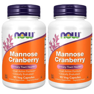 Manose E Cranberry Now Foods Mannose Cranberry 90vegcaps 2un
