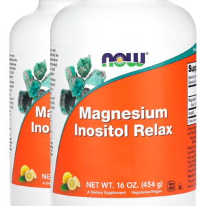 Magnésio Inositol Pó 454g Limonada Importado 2un Now Foods