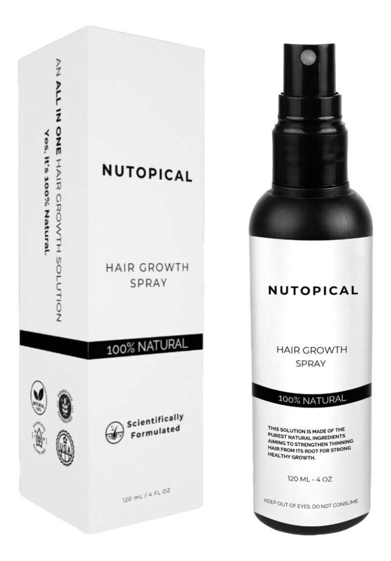 Spray De Crescimento Capilar Nutopical Para Queda De Cabelo