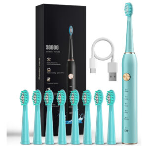 Escova De Dentes Elétrica Ajelu Xm-801 Usb Recarregável 5 Mo