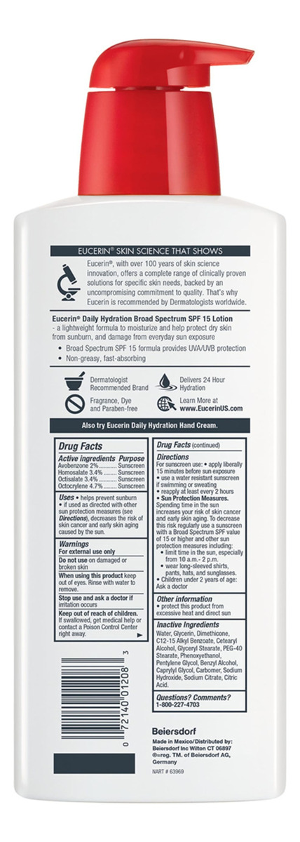 Loção Corporal Eucerin Daily Hydration Spf 15 500ml (pacote - Imagem 9