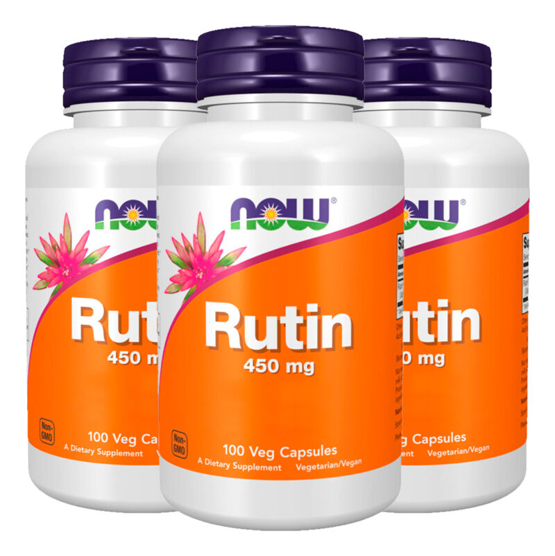 Rutina 450mg Now Foods Ritin 100cáps Importado 3un