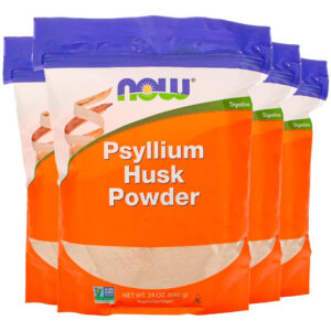 Cascas De Psyllium Pó 680g Importado 4un Now Foods