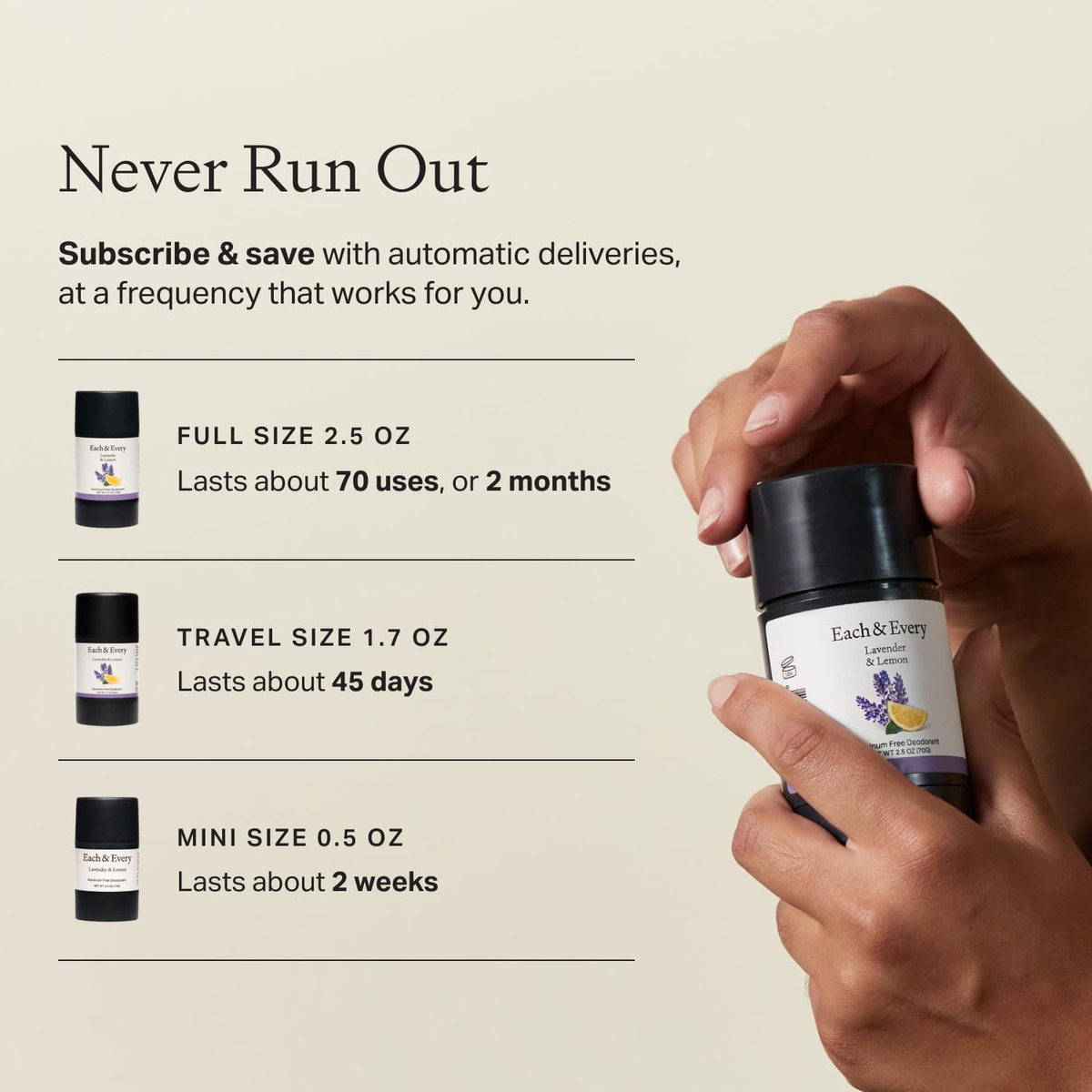 Desodorante Para Todas As Peles Sensíveis 75ml De Rosa E Bau - Imagem 6