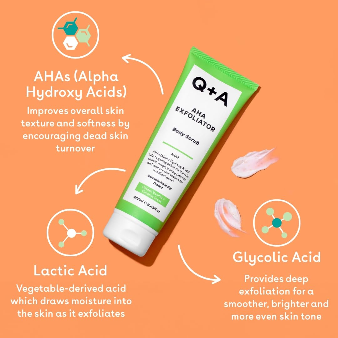 Esfoliante Corporal Q+a Aha Com Ácido Lático E Ácido Glicóli - Imagem 4