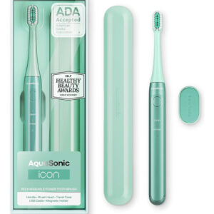 Escova De Dentes Elétrica Aquasonic Icon Recarregável Aprova