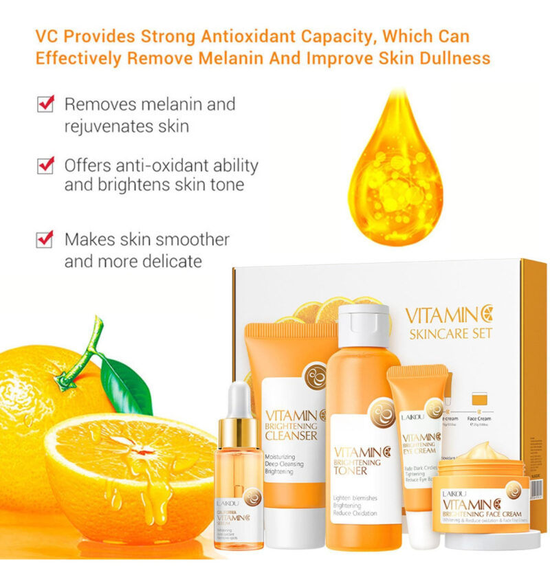 Conjunto De Cuidados Com A Pele Kasada Vitamin C Com Limpado - Image 2