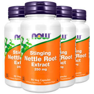 Extrato Raiz De Urtiga 250mg Now Foods 90cáps Importado 4un