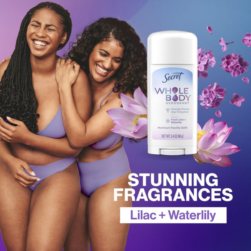 Deodorant Stick Secret Whole Body Lilac & Waterlily Women - Image 6