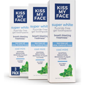 Pasta De Dentes Kiss My Face Super White Gel Cool Mint 133 M