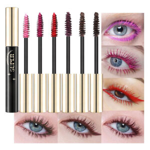 Conjunto De Rímel, Pincel, Colorido, Impermeável, Vegano De