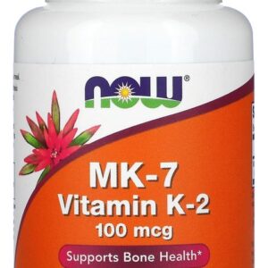 Now Foods Mk-7 Vitamina K-2 100mcg 60caps Veg No Brasil