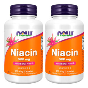Niacina Vitamina B-3 500mg Now Foods Niacin 100 Veg Caps 2un
