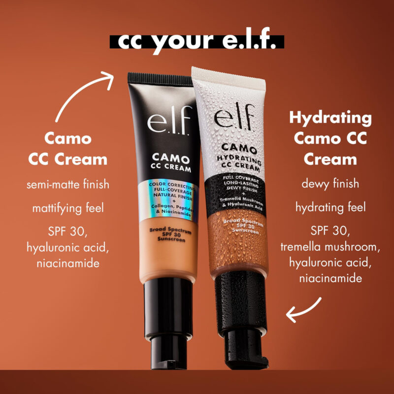Bronzeador De Cobertura Total Cc Cream E.l.f. Hydrating Camo - Image 5