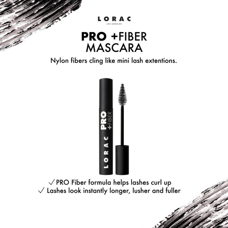 Rímel Lorac Pro Plus Fiber Black Curling Volumizing - Image 2