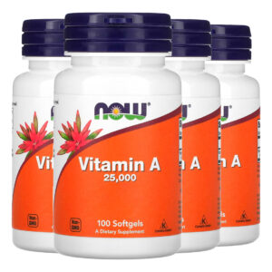 Vitamina A 7.500mcg Now Foods 100 Softgels Importado 4un
