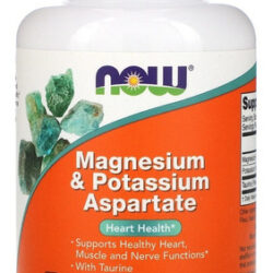 Aspartato De Potássio & Magnésio 120 Caps Now Foods Sabor Sem Sabor