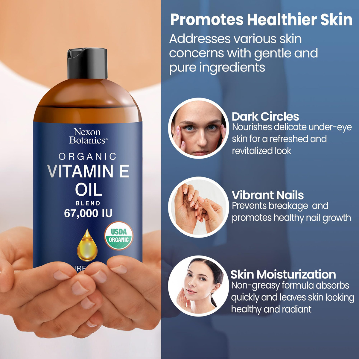 Óleo De Vitamina E Nexon Botanics 250ml 67000 Ui Para Pele E - Imagem 6