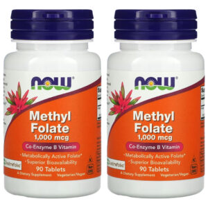 Metilfolato Methyl 1000mcg Now Foods 90 Tablets 2un